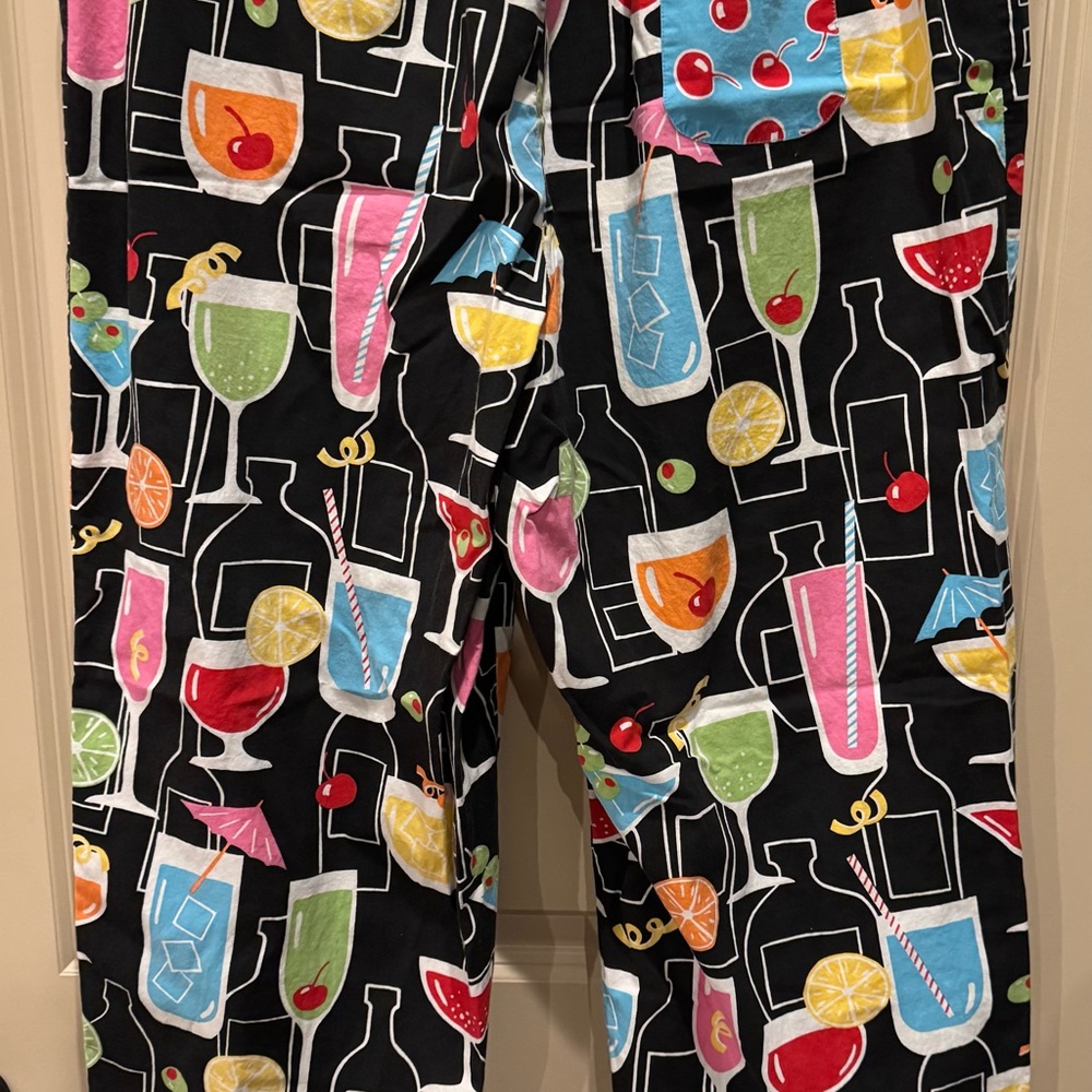 Colorful Cocktail Print Pants - Picture 2 of 8